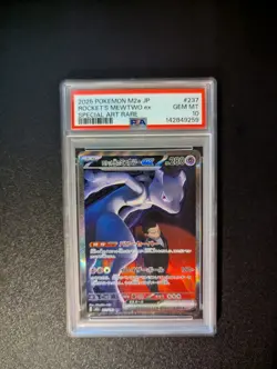 2025 pokemon japanese team rocket's mewtwo ex holo #237 PSA 10 - Image 1