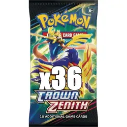 Pokemon Crown Zenith Booster Pack Lot of 36 - Image 2