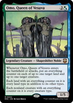 MTG Magic 1x Omo, Queen of Vesuva FOIL (M/NM) Commander Modern Horizons 3 - Image 1