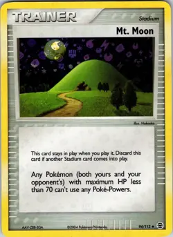 Mt. Moon 94/112 FireRed & LeafGreen Pokemon LP Reverse Holo - Image 1