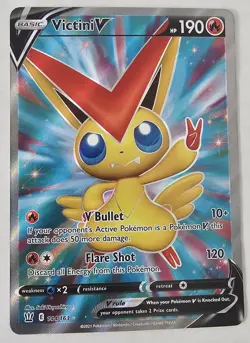 Victini V Full Art 144/163 SWSH05 Battle Styles Ultra Rare Pokemon TCG Pokemon - Image 1