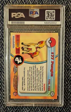 2000 Pokemon Topps Chrome PONYTA POKEMON TV #77 PSA 9 MINT - Image 2