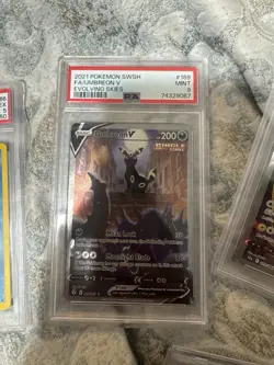 Pokemon Evolving Skies Umbreon V 189/203 Alternative Art Alt Holo Foil PSA 9 - Image 1