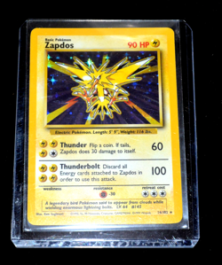 1999 AUTH. POKEMON TCG ZAPDOS 90hp TRUE HOLO 16/102 WOTC NM - Image 1