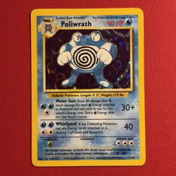 Pokemon Vintage Base Set Poliwrath 13/102 Holo Rare Wotc 1999 - Image 1