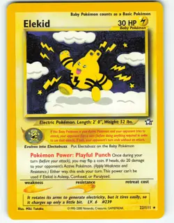 Elekid - 22/111 Neo Genesis - Pokemon TCG - 2000 - Image 1