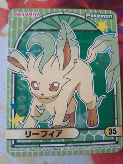 2023 Pokemon Leafeon #35 Marumiya Sticker LP-NM Japanese Limited Nintendo - Image 1