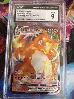 Charizard Vmax 020/189 Holo Darkness Ablaze Pokemon CGC 9 Mint - Image 1
