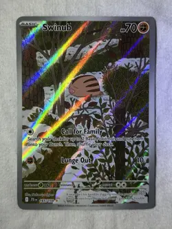 Swinub 165/159 Illustration Rare Pokemon TCG Sv Journey Together PACK FRESH NM - Image 1