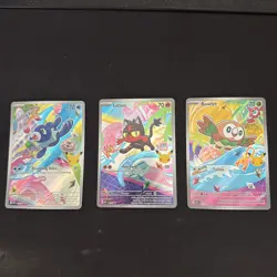 Pokemon TCG First Partner Illustration Collection Series 1 Alola Starters - Image 1