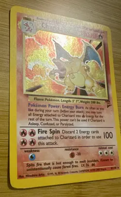 Pokemon Charizard 4/130 Base Set 2 Holo Rare WOTC HP Vintage - Image 3