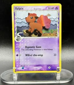 Vulpix Delta Species 70/101 Stamped Pokemon EX Dragon Frontiers Reverse Holo LP - Image 2