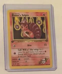 Pokemon TCG Blaine’s Vulpix #66/132 Non Holo 1st Edition Vintage 1999-2000 - Image 1