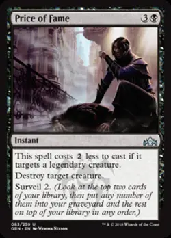 Price of Fame -Foil Light Play MTG Guilds of Ravnica - Image 1