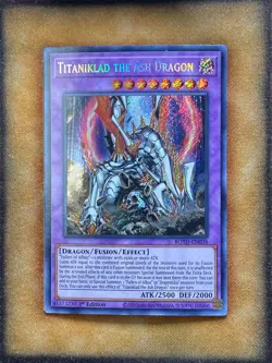 Yugioh Titaniklad the Ash Dragon ROTD-EN038 Secret Rare 1st Ed NM - Image 1