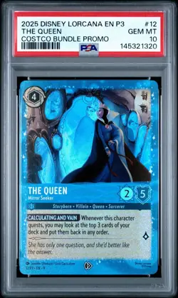 Lorcana English The Queen Mirror Seeker Costco Promo #12/P3 PSA 10 Gem Mint - Image 1