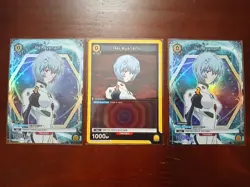 UNION ARENA Evangelion UA15ST/EVA-1-110 R ☆ Ayanami Rei x3 - Image 1