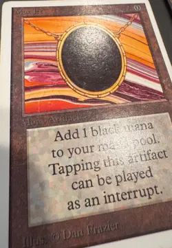 MTG Unlimited Mox Jet - Moderately Played - Image 2