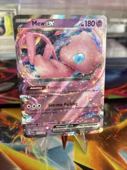 Pokemon TCG Mew EX 151/165 Scarlet & Violet 151 Full Art Holo 180 HP Card - Image 1