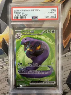 2023 Pokemon 151 185 Arbok ex PSA 10 132310734 Graded Pokemon Cards - Image 1
