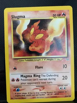 Pokemon TCG Slugma Neo Revelation Kagemaru Himeno Common Card 53/64 Vintage - Image 1