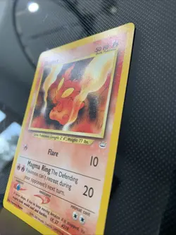 Pokemon TCG Slugma Neo Revelation Kagemaru Himeno Common Card 53/64 Vintage - Image 2