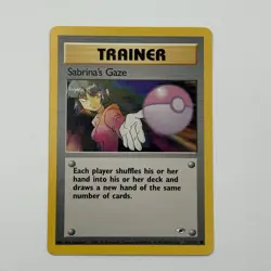Sabrina's Gaze 125/132 Gym Heroes Pokemon Card Uncommon WOTC NM/LP - Image 1