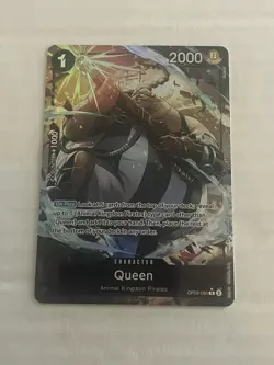 Queen OP08-080 Parallel Alt Art Two Legends ONE PIECE Card NM IN HAND English - Image 1
