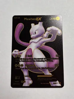 Mewtwo EX - Black Foil Display Card - Fan Art 170HP - Image 1