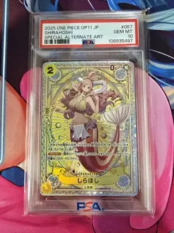 PSA 10 ONE PIECE Card game Shirahoshi EB01-057 SP Paralle Japanese - Image 1