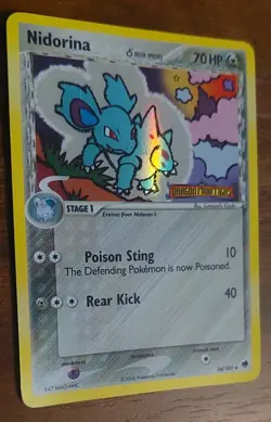 Nidorina Delta Species 34/101 (Dragon Frontiers) Holo Vintage Pokemon Card LP - Image 3