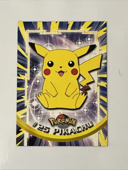 Topps Chrome Pokemon 2000 Series Pikachu Sparkle Catalog Card Number 25 - Image 1
