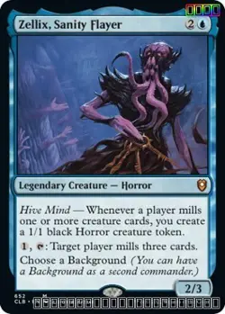 Zellix, Sanity Flayer [CLB - 652] - NM [Foil] TCG MTG - Image 1