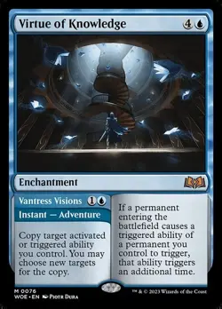 Virtue of Knowledge / Vantress Visions ~ Wilds of Eldraine [ NM ] [ Magic MTG ] - Image 1
