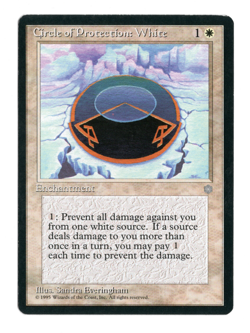 MTG-Circle of Protection: White-Ice Age-MP-NonFoil - Image 1