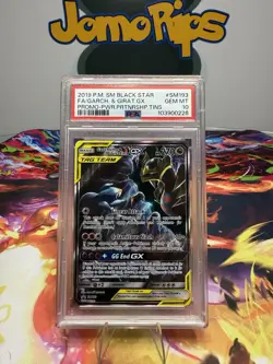 PSA 10 GARCHOMP & GIRATINA GX SM193 BLACK STAR PROMO SUN & MOON TAG TEAM POKEMON - Image 1