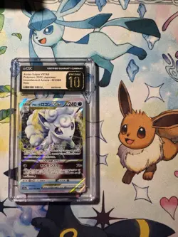 CGC 10 Pristine Alolan Vulpix VSTAR 023/068 RRR Incandescent Arcana s11a Pokemon - Image 1
