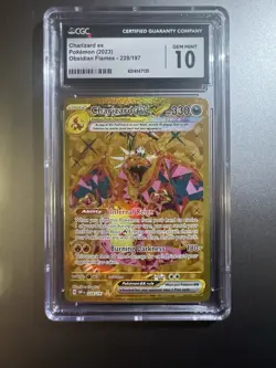 Pokemon -Charizard Ex Obsidian Flames -228/197 Super Rare- CGC GEM MINT 10 - Image 1