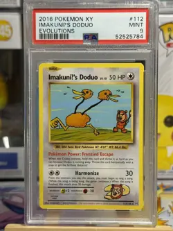 ImakuniU's Doduo 112/108 Evolutions Pokemon PSA 9 - Image 1