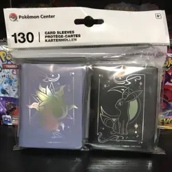 Celestial Espeon & Umbreon Card Sleeves - Pokemon Center (130 Sleeves, Sealed) - Image 1
