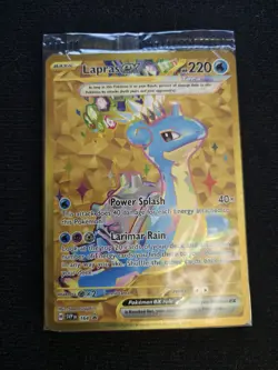 Pokemon Lapras EX 164 Holo Promo Power Splash STILL IN PLASTIC - Image 1