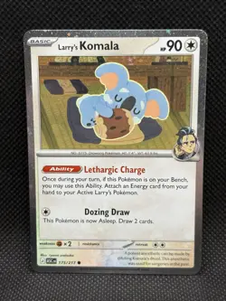 Pokemon TCG LARRY’S KOMALA 175/217 Ascended Heroes Cosmos Holo Promo - Image 1
