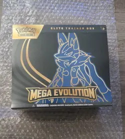New Pokemon TCG: Mega Evolution Factory Sealed ETB Lucario - Image 1