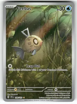 Feebas 198/191 Illustration Rare Surging Sparks Pokemon Holo Near Mint - Image 1