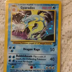 Pokemon Gyarados Base Set Holo Rare 007/130 English 100 HP Mitsuhiro Arita - Image 3