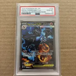 Pokemon 2025 Mega Charizard X ex 125/094 SIR Phantasmal Flames GEM MINT PSA 10 - Image 1