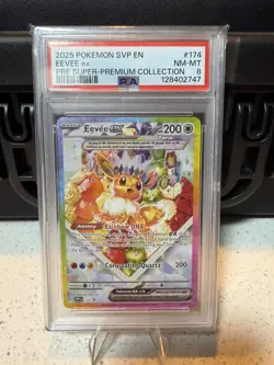 Eevee ex #174 PSA 8 Promo Prismatic Evolutions Super Premium Collection Pokemon - Image 1