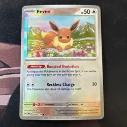 Eevee 074/131 Master Ball - Pokemon Prismatic Evolutions - English - NM - Image 1
