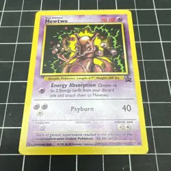 Mewtwo 2000 Pokemon Black Star Movie Promo Stamped #14 - LP H2 - Image 1