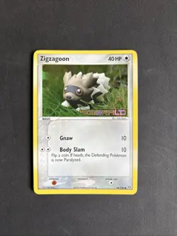 Pokemon TCG Zigzagoon EX Emerald 74/106 STAMPED Reverse Holo Common - LP/NM - Image 1